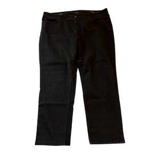 Rafaella Weekend High Rise Black Jeans Women Plus Size 22W Stretch Waist